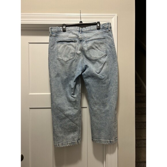 Old Navy Wide Leg Jeans Mid Rise Women’s Size 18 Lightweight Wash Stretchy - Picture 6 of 6